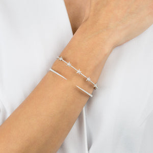  Diamond Thin Claw Bangle 14K - Adina Eden's Jewels