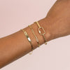 Diamond Mini Toggle Paperclip Bracelet 14K - Adina Eden's Jewels