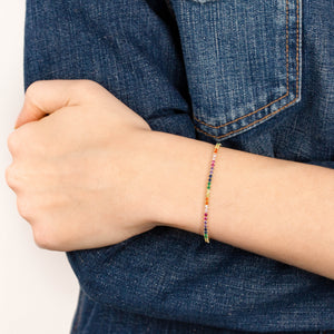  CZ Rainbow Tennis Bracelet - Adina Eden's Jewels