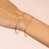  Heart Cuban Chain Link Bracelet 14K - Adina Eden's Jewels