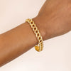  Diamond Chunky Pavé Chain Link Bracelet 14K - Adina Eden's Jewels