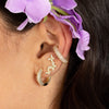  Chunky Pavé Huggie Earring - Adina Eden's Jewels