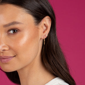  Tiny Diamond Butterfly Stud Earring 14K - Adina Eden's Jewels