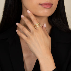  Thin Cuban Chain Ring - Adina Eden's Jewels