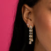  Tiny Marquise Dangling Charm Stud Earring - Adina Eden's Jewels
