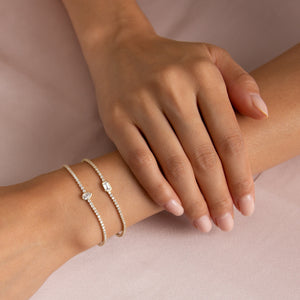  Pear Bezel Thin Tennis Bracelet - Adina Eden's Jewels