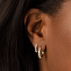  Round Crystal Hoop Earring Combo Set - Adina Eden's Jewels