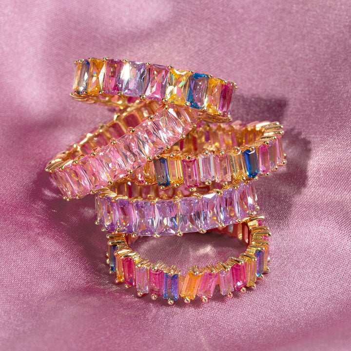  Sapphire Pink Eternity Band - Adina Eden's Jewels