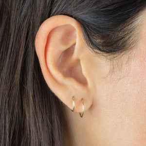  Endless Hoop Earring Combo Set 14K - Adina Eden's Jewels