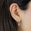  Pavé Cross Earring Combo Set - Adina Eden's Jewels