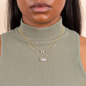  Baguette X Marquise Necklace Combo Set - Adina Eden's Jewels