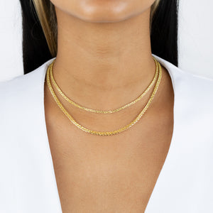  Thin Franco Chain Necklace - Adina Eden's Jewels