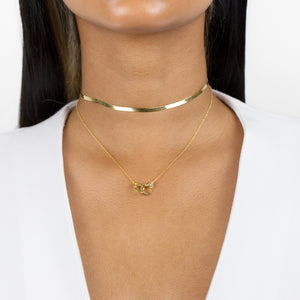  Handcuff X Herringbone Necklace Combo Set - Adina Eden's Jewels