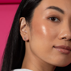  Trio Bezel Cluster Stud Earring - Adina Eden's Jewels