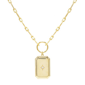 Gold Starburst Boxed Necklace - Adina Eden's Jewels