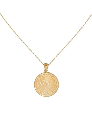 Gold / Thin Chain Vintage Coin Necklace - Adina Eden's Jewels