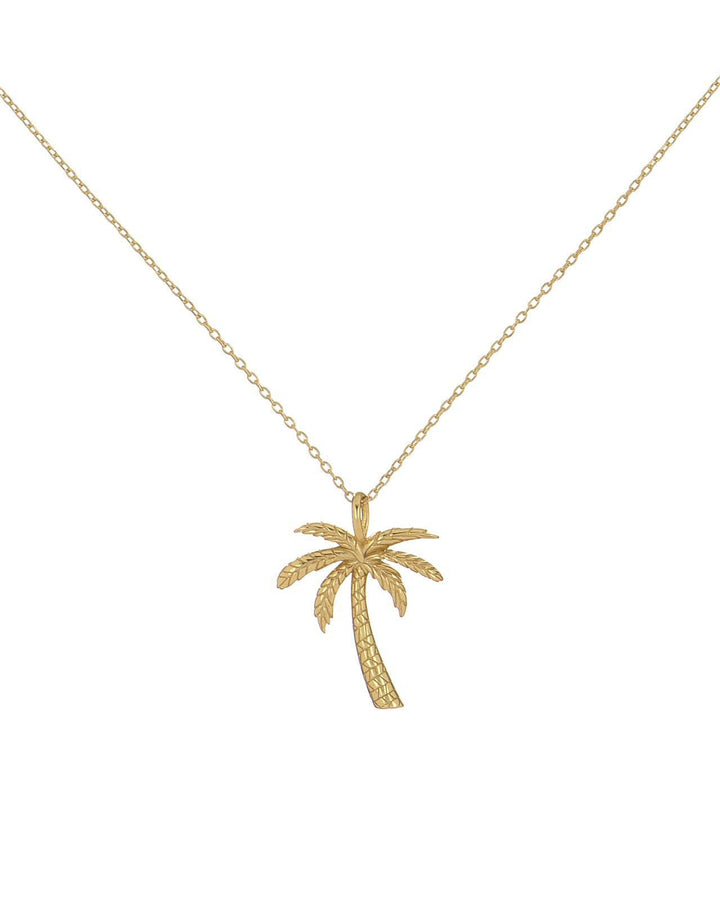 Gold Palm Tree Necklace - Adina Eden's Jewels
