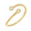 Gold / 8 Double Solitaire Ring - Adina Eden's Jewels