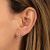  Pavé Arrow Threaded Stud Earring 14K - Adina Eden's Jewels
