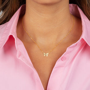  The Adina Eden Eden Solid Butterfly Necklace - Adina Eden's Jewels