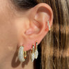  Thin Pavé Hoop Earring - Adina Eden's Jewels