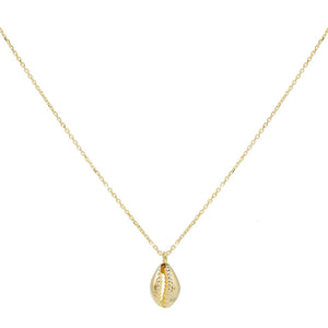 14K Gold Shell Necklace 14K - Adina Eden's Jewels