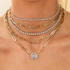  Cupcake Set Diamond Tennis Necklace 14K - Adina Eden's Jewels
