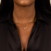 Mini Heart Paper Clip Necklace - Adina Eden's Jewels