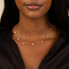  Multi CZ Heart Necklace - Adina Eden's Jewels
