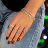  Diamond Heart Dangle Ring 14K - Adina Eden's Jewels