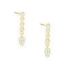 Gold Pavé Teardrop Stud Earring - Adina Eden's Jewels