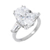 Silver / 6 Oval CZ Ring - Adina Eden's Jewels