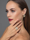  Crystal Baguette Hoop Earring - Adina Eden's Jewels