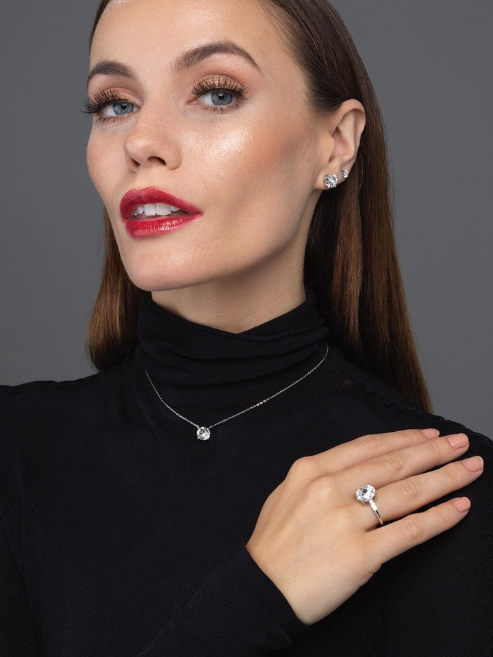  Crystal Juliette Stud Earring - Adina Eden's Jewels
