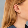  CZ Turquoise Huggie Earring - Adina Eden's Jewels