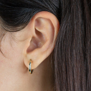  Hollow Hoop Earring 14K - Adina Eden's Jewels