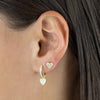  Mini Pearl Heart Stud Earring - Adina Eden's Jewels