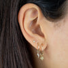 CZ Starburst Hoop Earring 14K - Adina Eden's Jewels