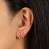  Spiral CZ Huggie Earring - Adina Eden's Jewels