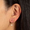  Twisted Pearl Huggie Earring - Adina Eden's Jewels