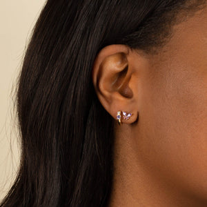  Pastel Crystal Butterfly Stud Earring - Adina Eden's Jewels