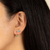  Triple Turquoise Stone Stud Earring - Adina Eden's Jewels