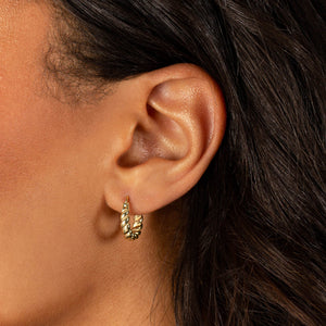  Chunky Spiral Hoop Earring - Adina Eden's Jewels