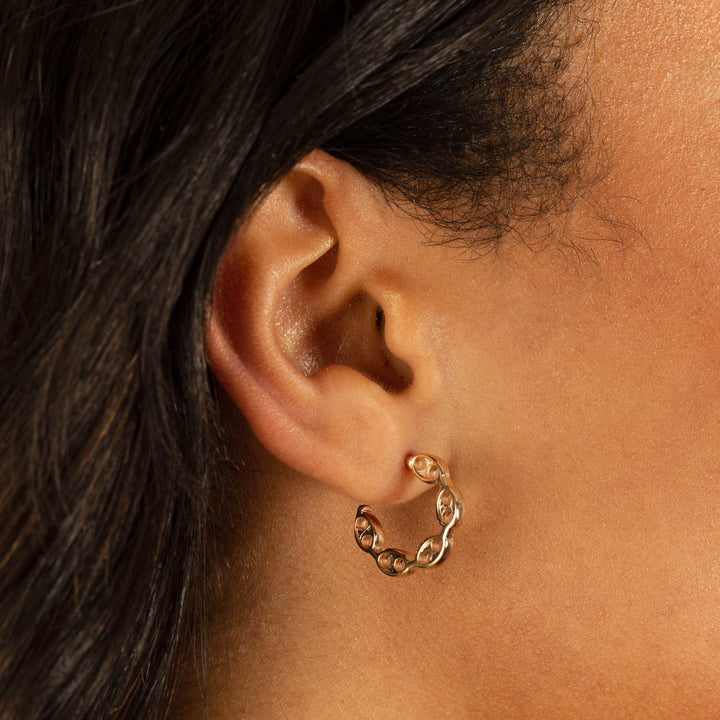  Flat Mariner Hoop Earring - Adina Eden's Jewels