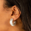  Chunky Pearl Hoop Earring - Adina Eden's Jewels