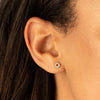  Diamond Open Flower Stud Earring 14K - Adina Eden's Jewels