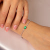  Emerald x Diamond Tennis Bracelet 14K - Adina Eden's Jewels