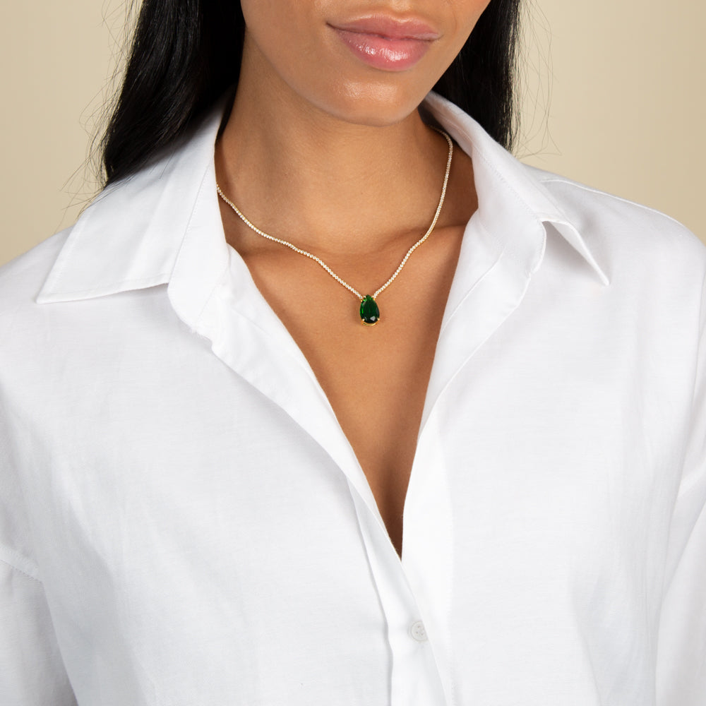 Sterling Silver Emerald Necklace | Vintage Silver Pendant Emerald - Vintage  100% 925 - Aliexpress