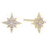 Gold Starburst Stud Earring - Adina Eden's Jewels