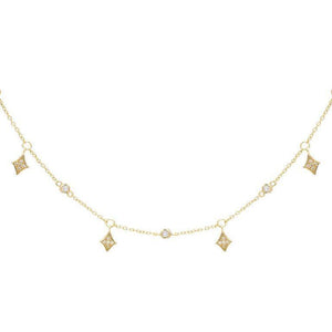 Gold Dagger Bezel Choker - Adina Eden's Jewels